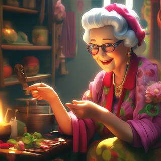 Animated granny wallpaper