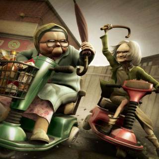 Animated granny wallpaper