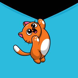 Animated cat 4k wallpaper