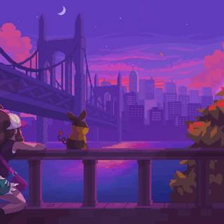 Pokémon town wallpaper