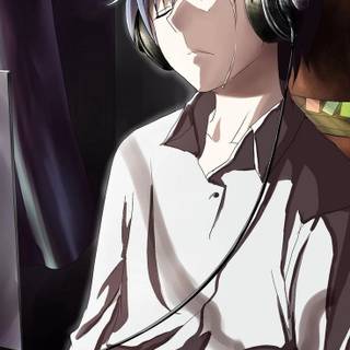 Sad cartoon boy wallpaper