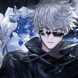 Gojo eyes desktop wallpaper