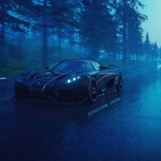 Black Koenigsegg wallpaper