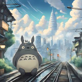 My Neighbor Totoro 4k wallpaper