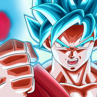 Blue Goku 4k wallpaper