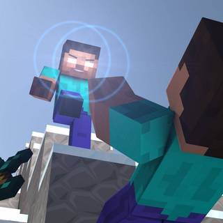 Glitched Herobrine wallpaper