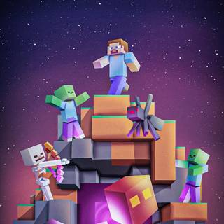 Herobrine phone wallpaper