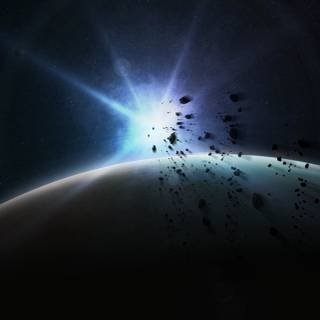 Dark space iPhone wallpaper