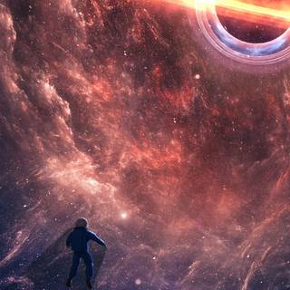 Dark space iPhone wallpaper