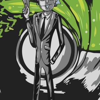 Rick Sanchez phone wallpaper