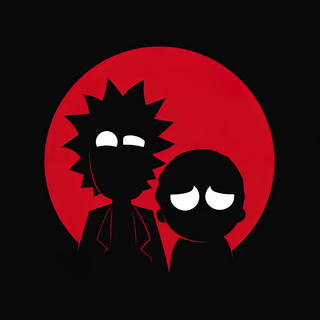 Black Ricky and Morty wallpaper