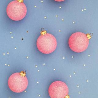 Christmas pink iPhone wallpaper