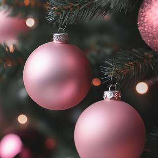 Christmas pink iPhone wallpaper