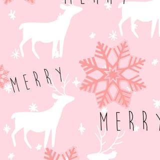 Christmas pink iPhone wallpaper