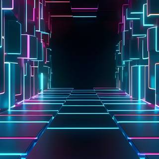 iPhone 14 neon wallpaper