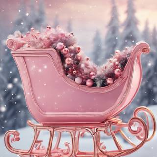 Christmas pink iPhone wallpaper