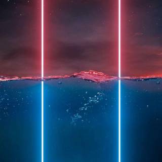 iPhone 14 neon wallpaper