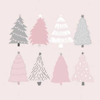 Christmas pink iPhone wallpaper