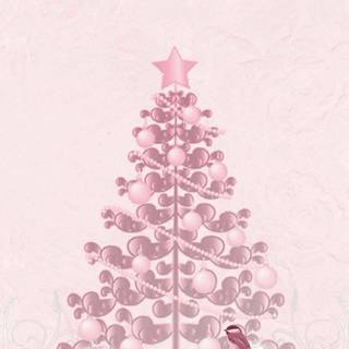 Christmas pink iPhone wallpaper