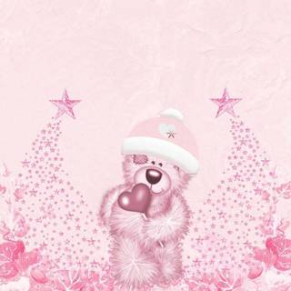 Christmas pink iPhone wallpaper