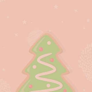 Christmas pink iPhone wallpaper