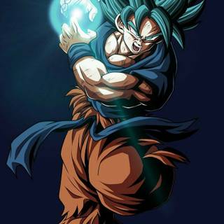 Goku Super Saiyan blue iPhone wallpaper