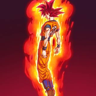Goku Super Saiyan blue iPhone wallpaper