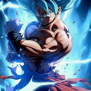 Goku Super Saiyan blue iPhone wallpaper