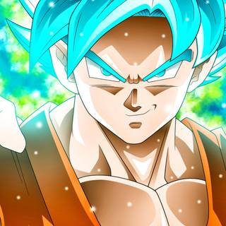 Goku Super Saiyan blue iPhone wallpaper