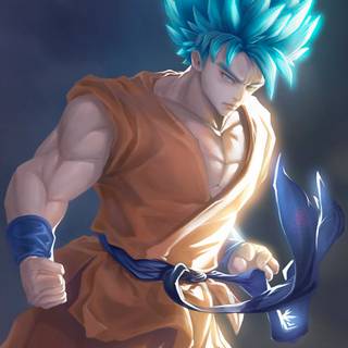 Goku Super Saiyan blue iPhone wallpaper
