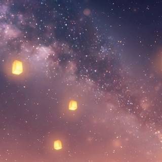 Night sky anime phone wallpaper