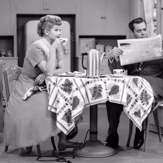 I Love Lucy 1950s TV poster wallpaper