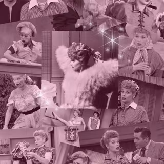 I Love Lucy 1950s TV poster wallpaper