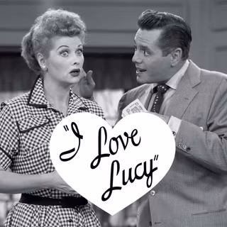 I Love Lucy 1950s TV poster wallpaper