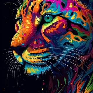 Abstract cat wallpaper