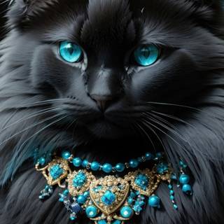 Abstract cat wallpaper