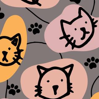 Abstract cat wallpaper