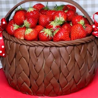 Chocolate strawberry wallpaper