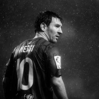 Lionel Messi black wallpaper