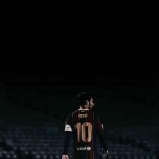 Lionel Messi black wallpaper