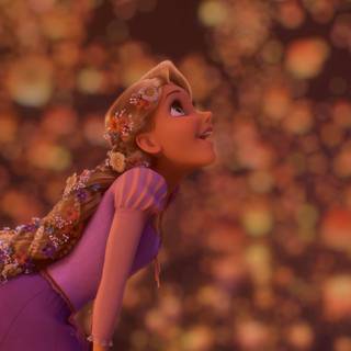 Tangled lanterns wallpaper