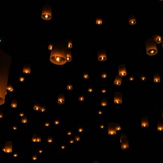 Tangled lanterns wallpaper