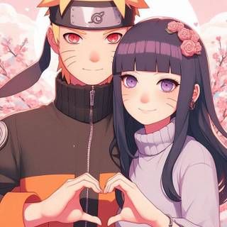 Naruto and Hinata love wallpaper