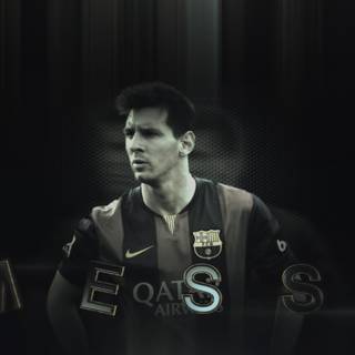 Lionel Messi black wallpaper