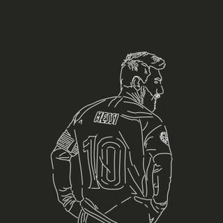 Lionel Messi black wallpaper