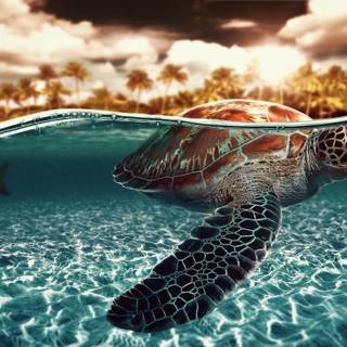 Turtle computer wallpaper