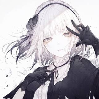 Anime grey 4k wallpaper