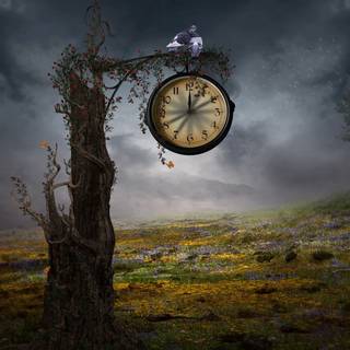 Time clock wallpaper