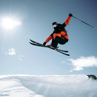 Extreme ski jump wallpaper