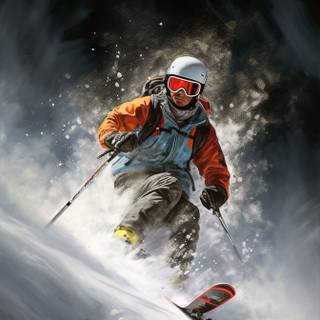 Extreme ski jump wallpaper